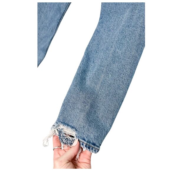 AGOLDE Nico Straight Leg High Rise Slim Denim Jeans size 31 / 10 - Picture 6 of 11